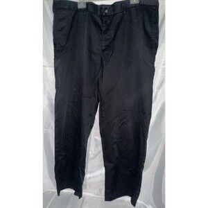 Merona Ultimate Black Pants Mens 44X30 Classic Fit Stain Resistant